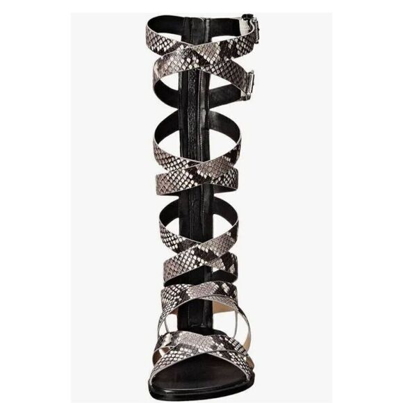 Michael Michael Kors Darby Tall Printed Snake Gladiator Sandals, NEW, Sz. 5.5 - Picture 1 of 5